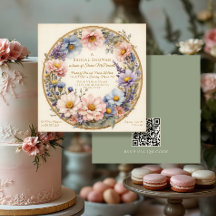 Classic Modern  Bloemen Waterverf Roze Goud