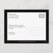 Classic Modern Christmas Holiday Briefkaart (Achterkant)