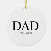 Classic Modern Dad Keramisch Ornament (Voorkant)