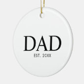 Classic Modern Dad Keramisch Ornament (Links)