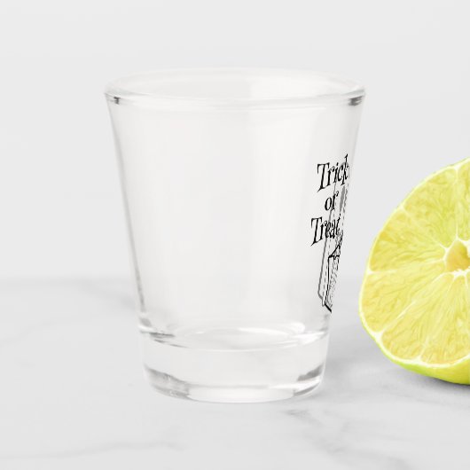 Classic Modern Ghost met Bag Trick or treat Shot Glas (Links)