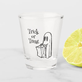 Classic Modern Ghost met Bag Trick or treat Shot Glas