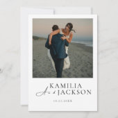 Classic Modern Invitation - Elegant And Minimalist Kaart (Voorkant)