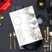 Classic Modern Ivory and Blush Floral  Kaart