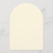 Classic Modern Ivory Birds Romantic Wedding Arch Kaart (Achterkant)