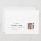 CLASSIC | Modern & Liefdevolle geboortekaartje Kaart (Achterkant)