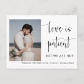 Classic Modern Minimal Script Photo Elopement Briefkaart (Voorkant)