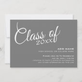 Classic Modern Photo Lijst Graduparty Kaart (Achterkant)