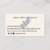 Classic Modern Professional Simple Dragonfly Visitekaartje (Achterkant)