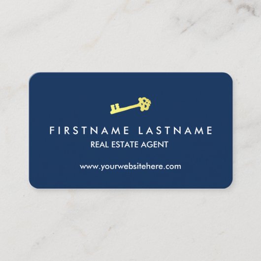 Classic Modern Realtor Visitekaartje (Voorkant)