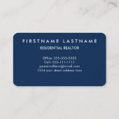 Classic Modern Realtor Visitekaartje (Achterkant)