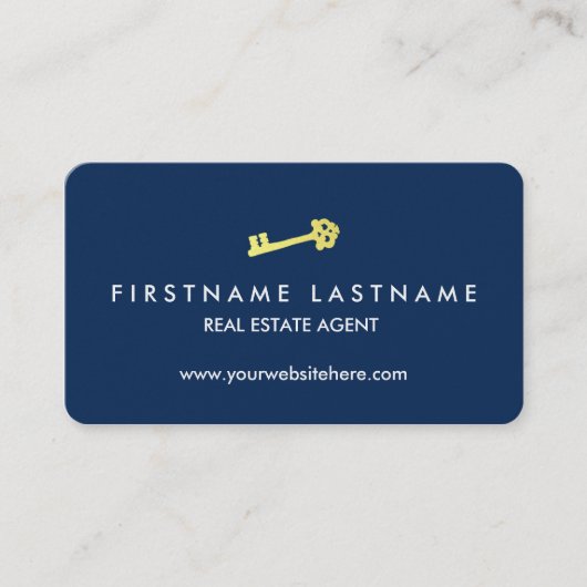 Classic Modern Realtor Visitekaartje (Voorkant)