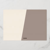 Classic Modern Seasons Greetings Roos Gold Folie Feestdagenkaart (Achterkant)