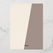 Classic Modern Seasons Greetings Roos Gold Folie Feestdagenkaart (Achterkant)