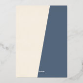 Classic Modern Seasons Greetings Roos Gold Folie Feestdagenkaart (Achterkant)