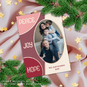 Classic Modern Seasons Greetings Roos Gold Folie Feestdagenkaart