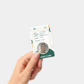 Classic Modern Simple Student ID Naam Kaart Badge (Handheld)
