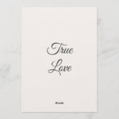 Classic Modern Wedding Invitation | Elegant  Kaart (Achterkant)