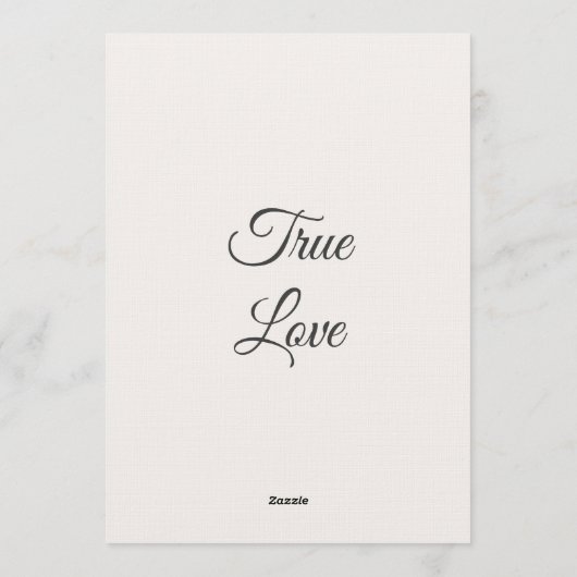 Classic Modern Wedding Invitation | Elegant  Kaart (Achterkant)