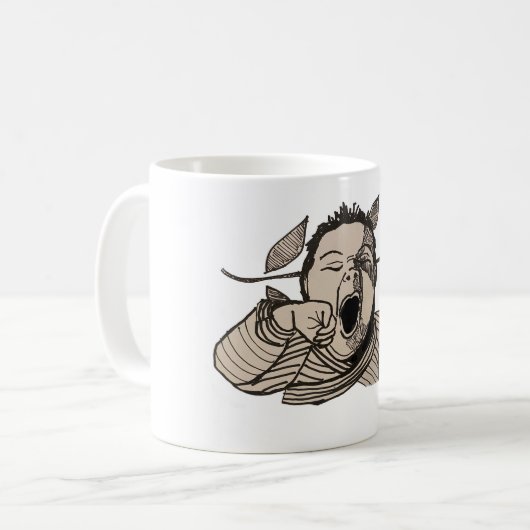 Classic Mok, 11 oz, Morgen al? Koffiemok (Voorkant links)