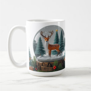 Classic Mok 15 oz Woodland Christmas Snow Wereldbo
