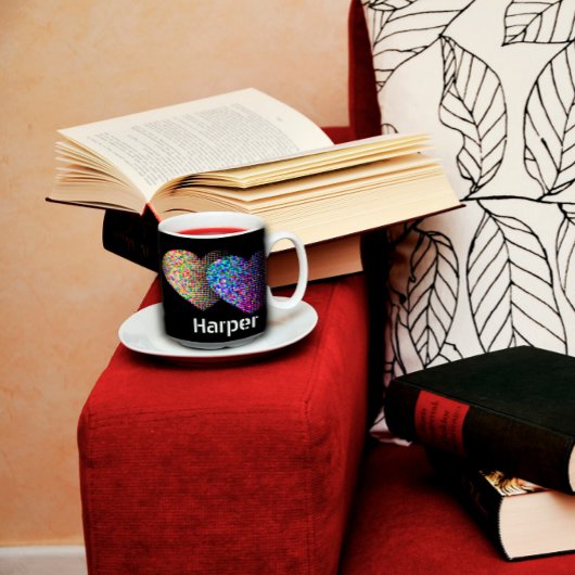 CLassic, Mok met twee zwarte tonnen koffie met twe