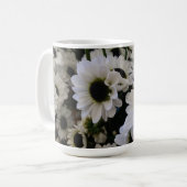 Classic Mok - Zwart & Wit Daisy (Voorkant links)