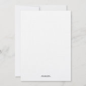 CLASSIC MONOGRAM | AFBEELDINGSINVITATIE KAART (Achterkant)