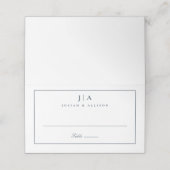 Classic Monogram bruiloft-plaatskaart Plaatskaartje (Buitenkant ongevouwen)