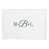 Classic Monogram Custom Pillow Hoesje Kussensloop (Voorkant)