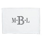 Classic Monogram Custom Pillow Hoesje Kussensloop (Voorkant)
