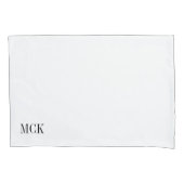 Classic Monogram Custom Pillow Hoesje Kussensloop (Voorkant-Links)