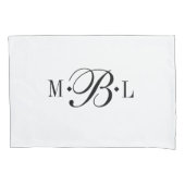 Classic Monogram Custom Pillow Hoesje Kussensloop (Voorkant)