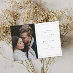 Classic Monogram Dusty Blue Wedding Foto Save The Date<br><div class="desc">Dit klassieke Monogram Band van de Foto sparen de Kaart van de Datum kenmerkt elegant type en een eenvoudige grens met een verticale foto. Alle elementen zijn bewerkbaar,  lettertype,  foto- en achtergrondkleur. Klik de Edit knoop om dit ontwerp aan te passen.</div>