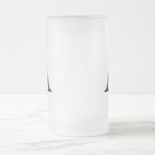 Classic Monogram Frosted Glass Beer Mok (Center)