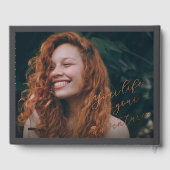 Classic Monogram G And Graduation Cap Grad Party Gastenboek (Achterkant)