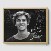 Classic Monogram G And Graduation Cap Grad Party Gastenboek (Achterkant)