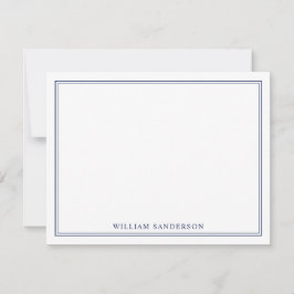 Classic Monogram gepersonaliseerde notitie Kaart
