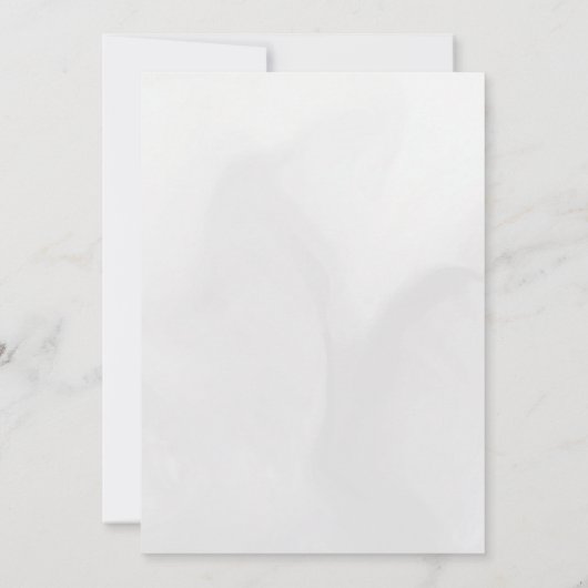 Classic Monogram Goud  Lijst Wedding Kaart (Achterkant)