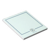 Classic Monogram Initiaal in Lijsten Aangepaste na Notitieblok (Schuin)