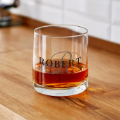 Classic Monogram Initiaal Naam Whisky Glas
