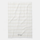 Classic Monogram Initialen Harlekijndiamanten Theedoek (Verticaal)