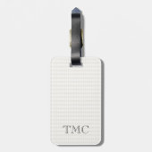 Classic Monogram INITIALEN Harlequin Diamond Chic Bagagelabel (Achterkant verticaal)