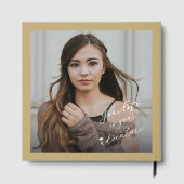 Classic Monogram K And Graduation Cap Grad Party Gastenboek (Achterkant)