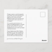 Classic Monogram Krans Crest Holiday Briefkaart (Achterkant)