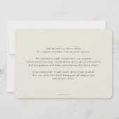 Classic Monogram Laurel WreatAfstuderen Foto Aankondiging (Achterkant)