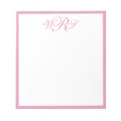 Classic Monogram Pink Notitieblok (Voorkant)