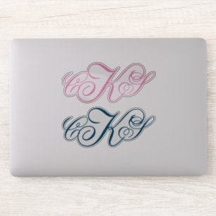 Classic Monogram Stickers   Initiaal Etiketten