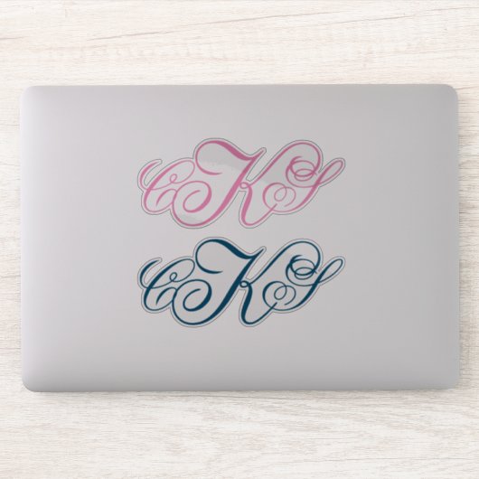 Classic Monogram Stickers | Initiaal Etiketten (Computer)