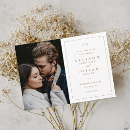 Classic Monogram Weddenfoto Save The Date